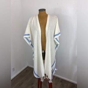 Rays For Days OS Cococabana Cover Up In Tide With Fringe Beach Swim Wear NEW